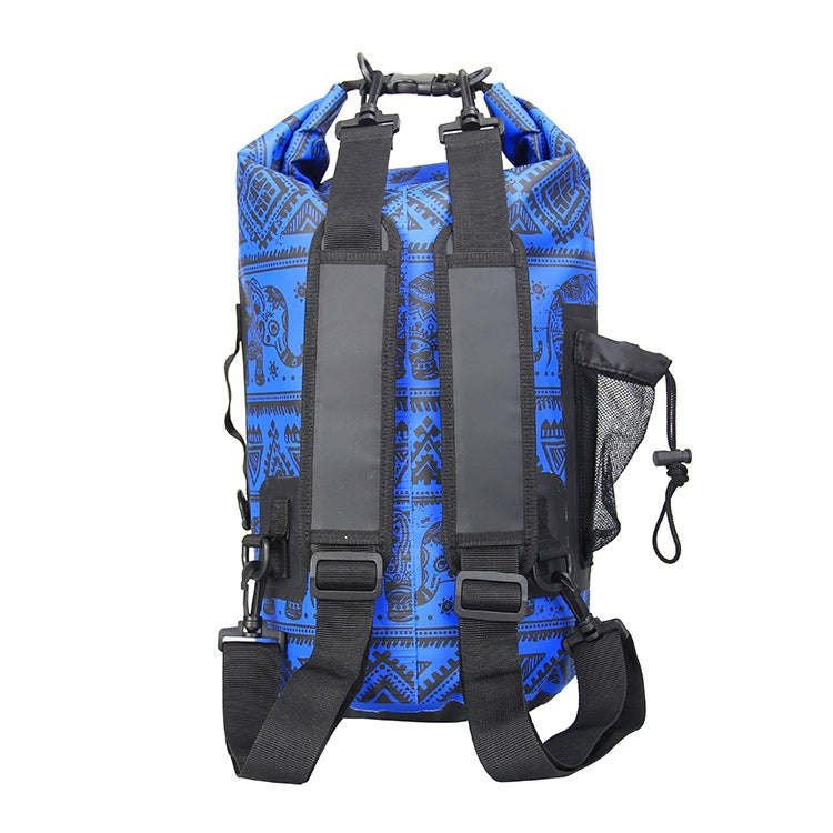 15L Retro Style Outdoor Sports Rafting Waterproof Bucket Bag Swimming Waterproof Backpack