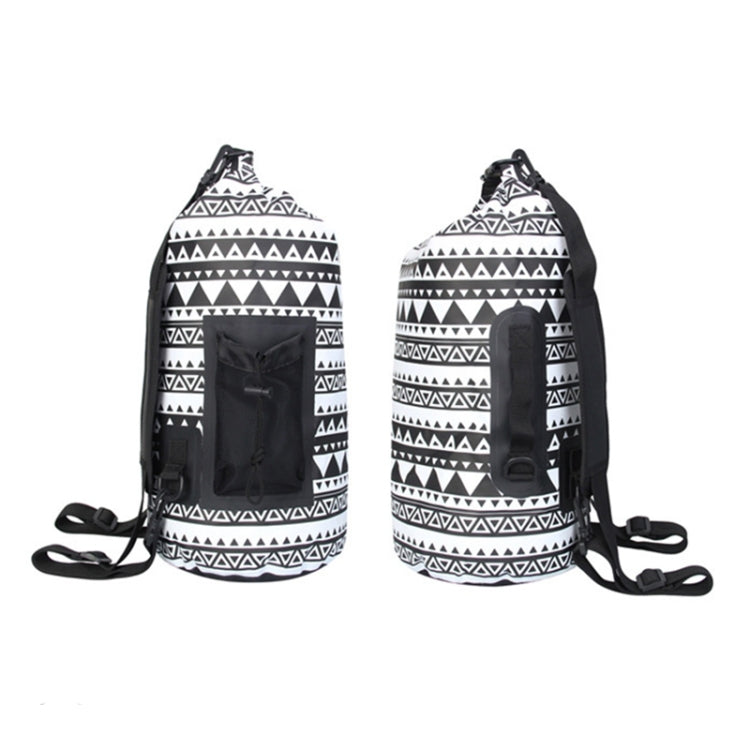 15L Retro Style Outdoor Sports Rafting Waterproof Bucket Bag Swimming Waterproof Backpack