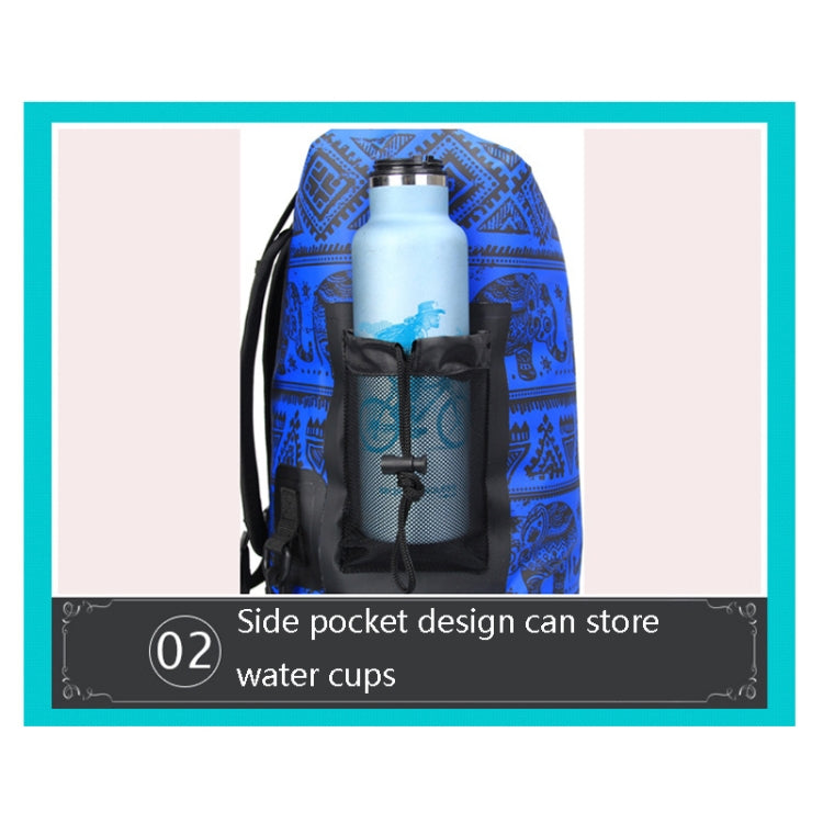 15L Retro Style Outdoor Sports Rafting Waterproof Bucket Bag Swimming Waterproof Backpack