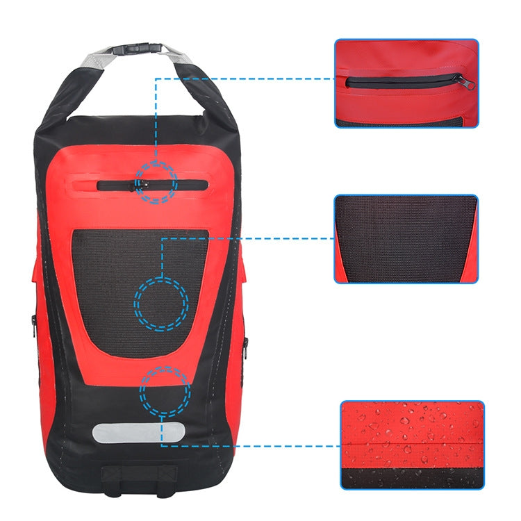 25L Outdoor Sports Waterproof Backpack PVC Cycling Travel Storage Bag