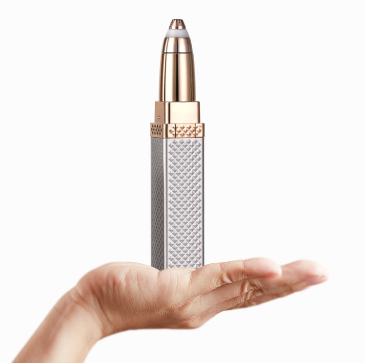 Two In One USB Rechargeable Lipstick Shaver Lady Eyebrow Trimmer