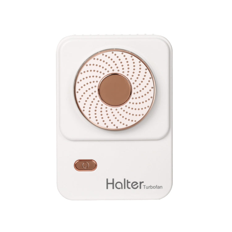 SHC-S03 USB Desktop Leafless Outdoor Sports Portable Lazy Hanging Neck Fan, Colour: White
