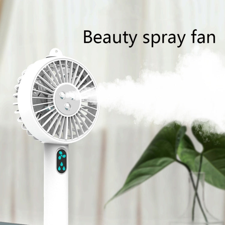 C350 Handheld Mini Spray Moisturizing Fan Student USB Portable Humidifier Fan, Colour: Double Spray White