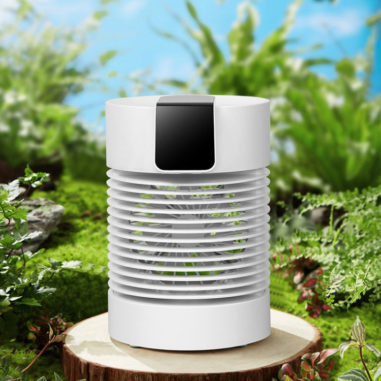 F22 Office And Home Touch Screen Adjustment Rotating Shaking Head Spray Humidification USB Silent Fan(White)