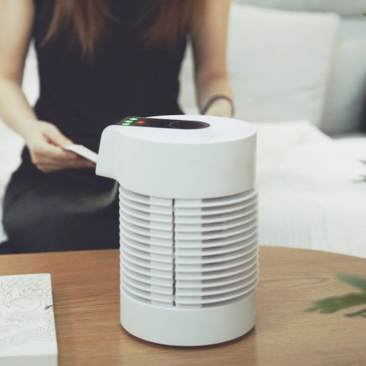 F22 Office And Home Touch Screen Adjustment Rotating Shaking Head Spray Humidification USB Silent Fan(White)