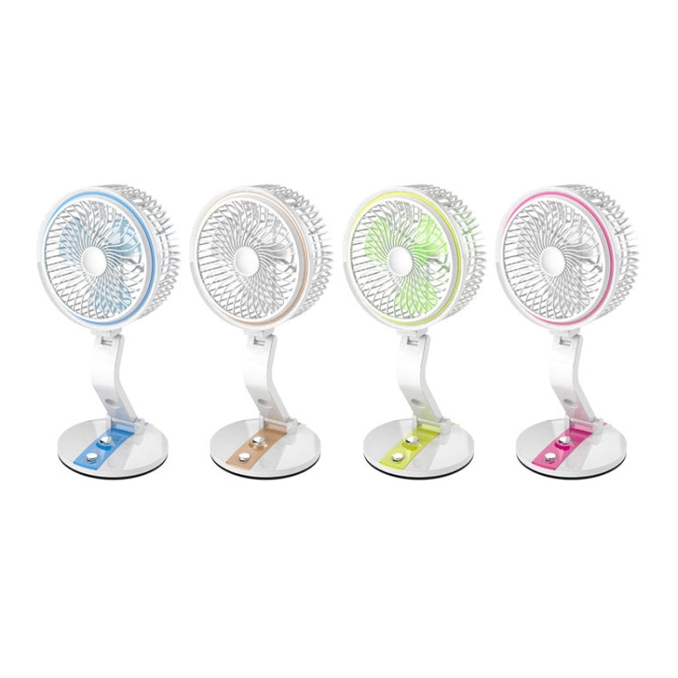 Mini Variety Folding Fan LED Desk Lamp Charging Fan, Random Color Delivery