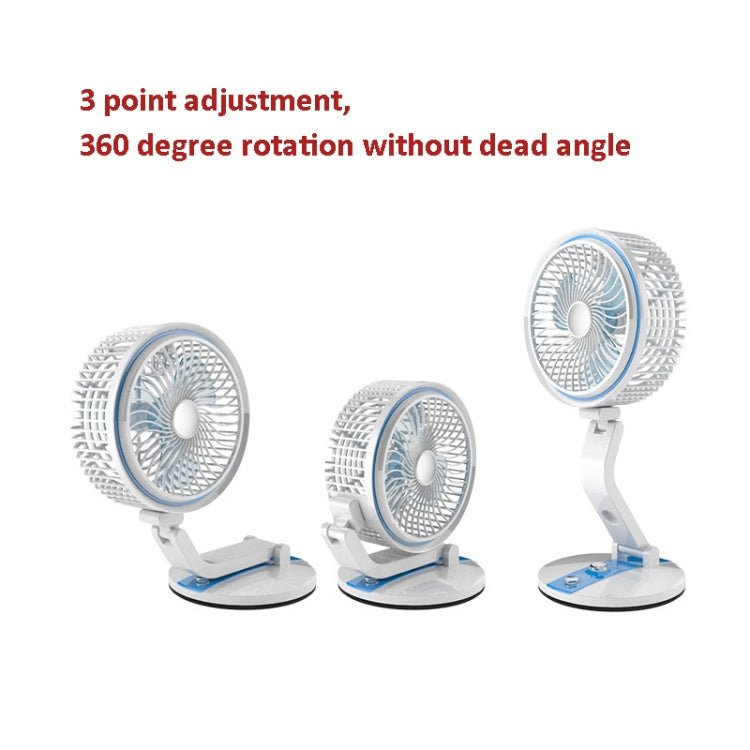 Mini Variety Folding Fan LED Desk Lamp Charging Fan, Random Color Delivery
