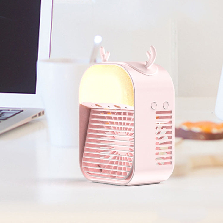 Household Mini Humidification Fan Portable USB Water-cooled Air Conditioning Fan