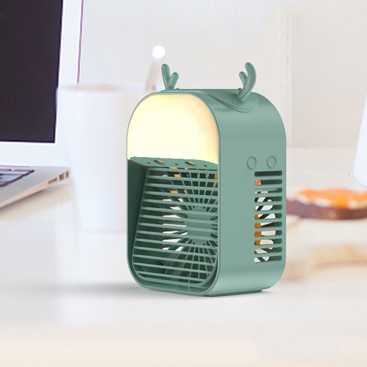 Household Mini Humidification Fan Portable USB Water-cooled Air Conditioning Fan