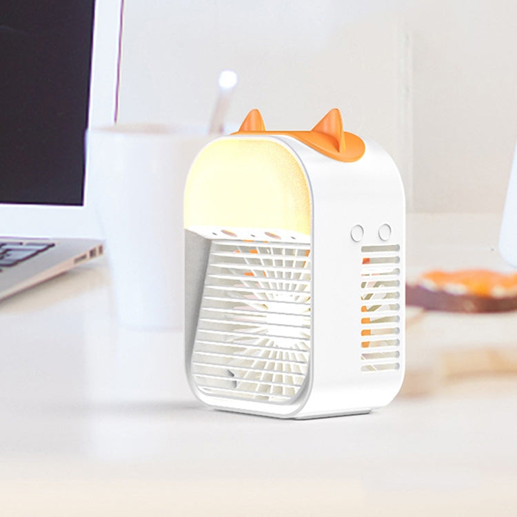 Household Mini Humidification Fan Portable USB Water-cooled Air Conditioning Fan