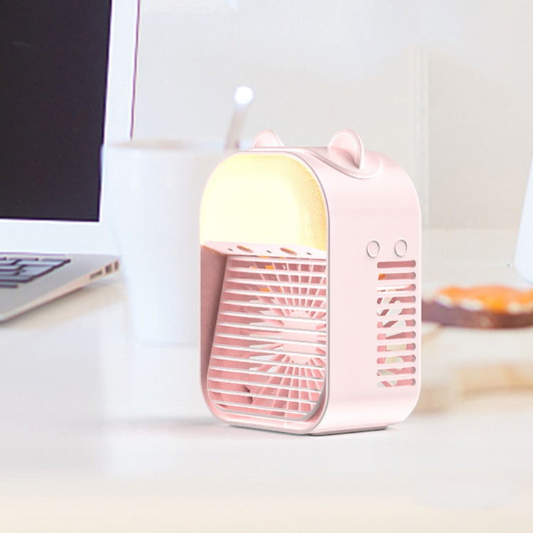 Household Mini Humidification Fan Portable USB Water-cooled Air Conditioning Fan