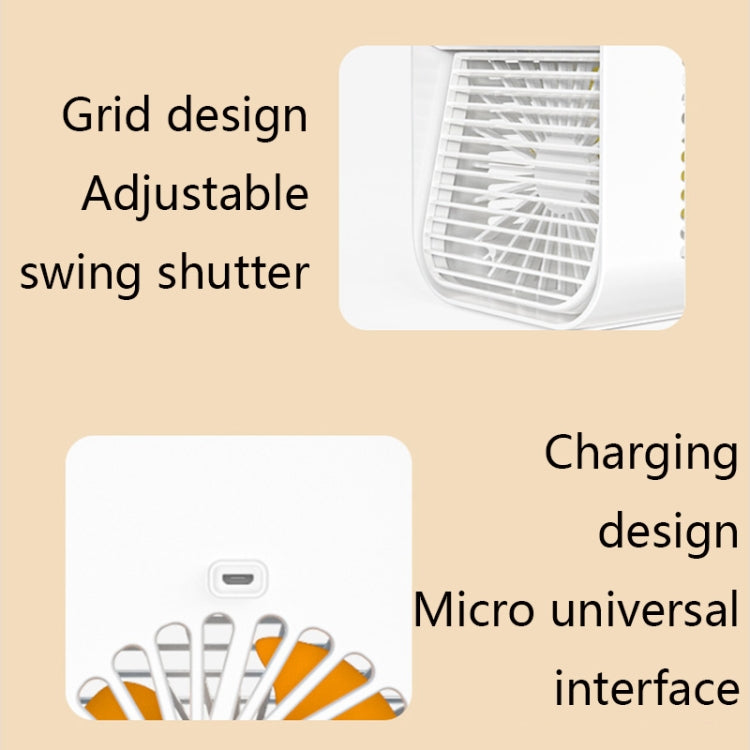 Household Mini Humidification Fan Portable USB Water-cooled Air Conditioning Fan