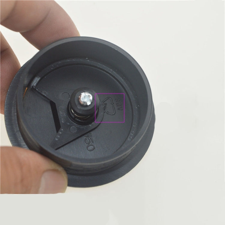 20 PCS ABS Plastic Round Cable Box Computer Desk Cable Hole Cover, Specification: 50mm (Black)