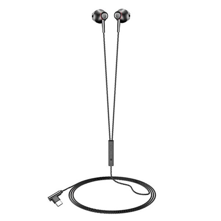 F20 Metal Earphone Earbud Type-C Interface Universal Wire Earphones, Not For Samsung Phones