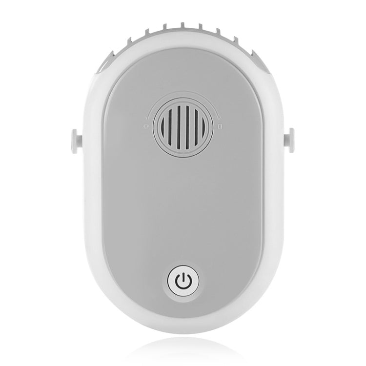 M3 Hanging Neck Aromatherapy Fan USB Mini Portable Household Outdoor Fan, Colour: White Gray Ordinary