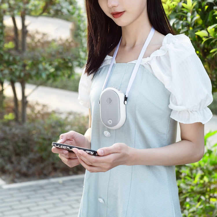 M3 Hanging Neck Aromatherapy Fan USB Mini Portable Household Outdoor Fan, Colour: Lotus Root Powder Ordinary