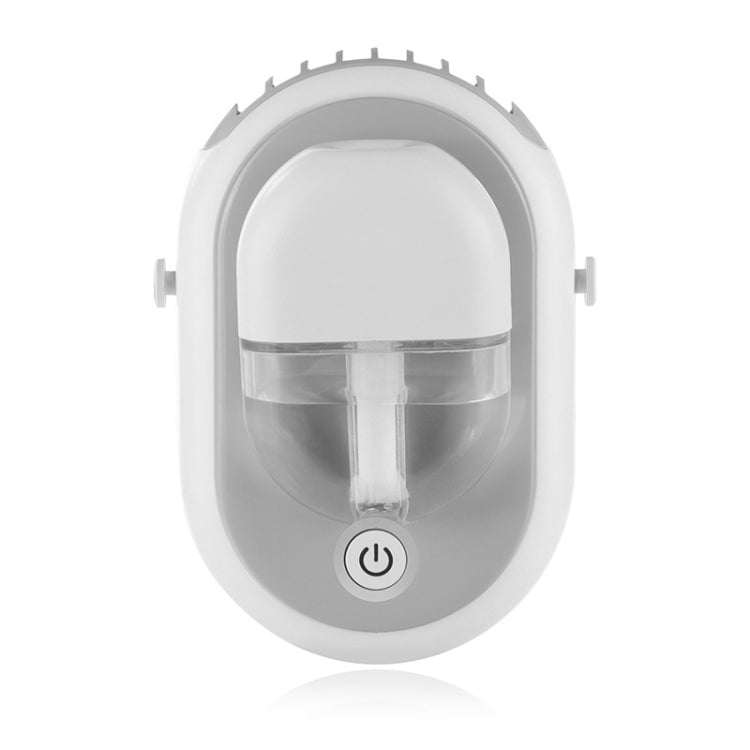 M3 Hanging Neck Aromatherapy Fan USB Mini Portable Household Outdoor Fan, Colour: White Gray Spray