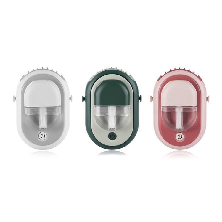 M3 Hanging Neck Aromatherapy Fan USB Mini Portable Household Outdoor Fan, Colour: White Gray Spray