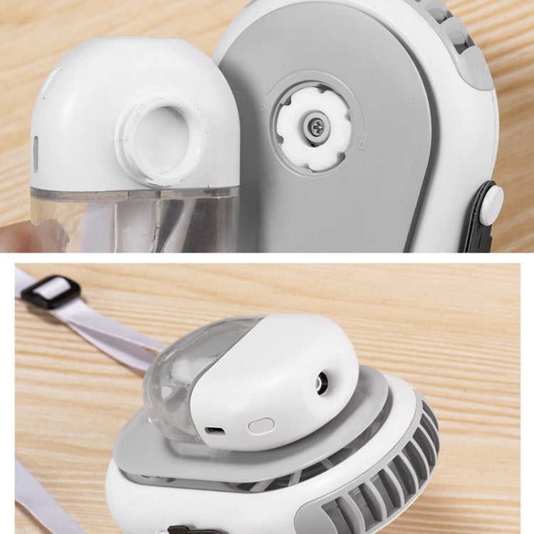 M3 Hanging Neck Aromatherapy Fan USB Mini Portable Household Outdoor Fan, Colour: Lotus Root Powder Spray