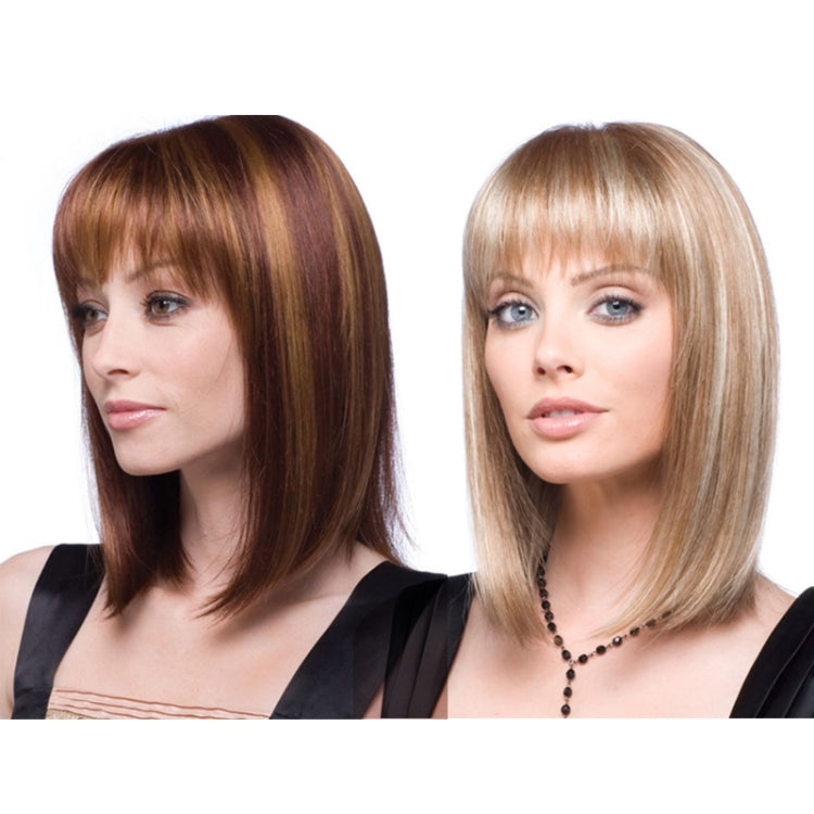 Women Medium Long Style Straight Hair Headgear