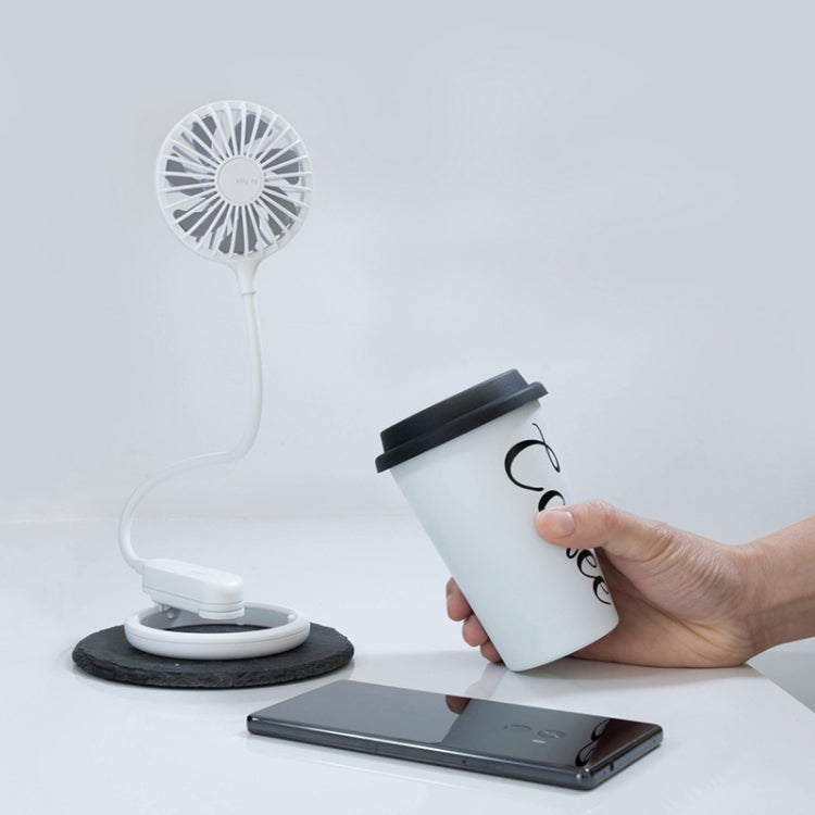 Hanging Neck Earphone Clip Fan Student Dormitory Portable USB Folding Mini Fan