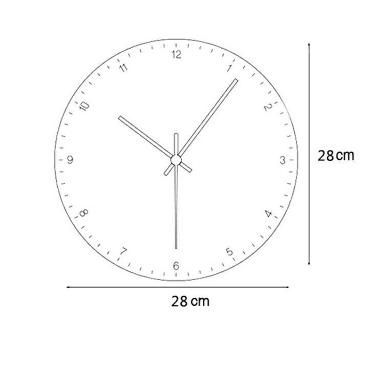 Cartoon Clocks Living Room Decoration Retro Creative Wall Clock Simple Wooden Wall Clock