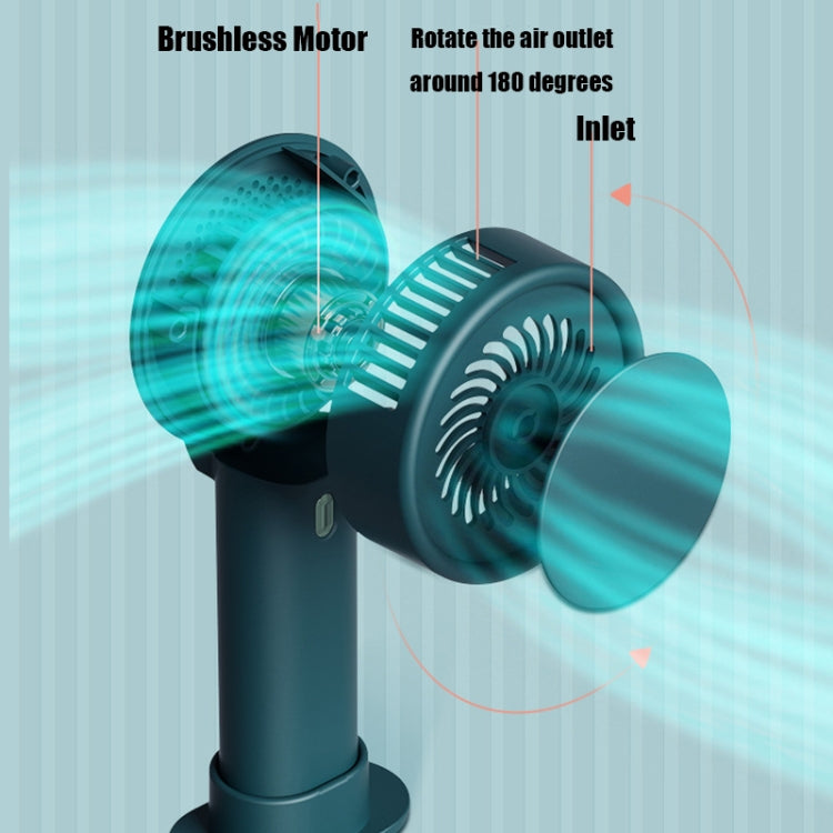 Rotating Portable Mini Handheld Leafless Fan, Battery Capacity: 1200mAh