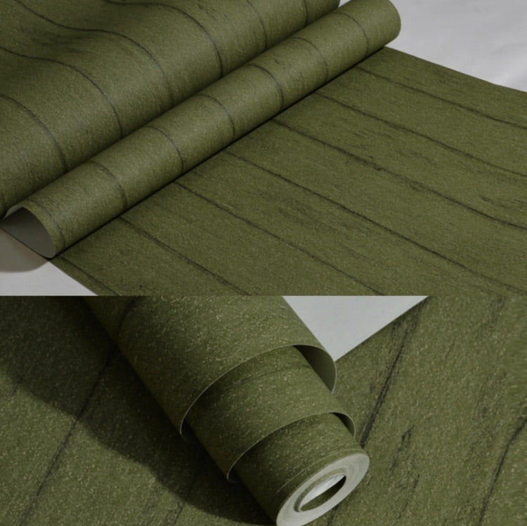 Wood Grain Non-Woven Wallpaper Vintage Background Photography Wallpaper(Dark Green)