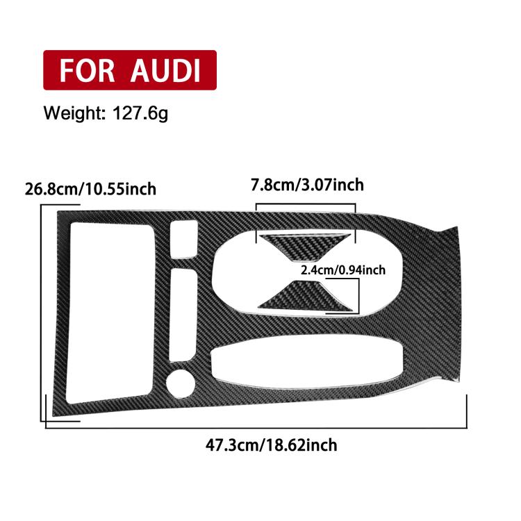 3pcs /Set Center Console Cup Holder Trim Left-Hand Drive For Audi A5 / A5L / S5 Avant / A5 Saloon / A6 Avant / A6L