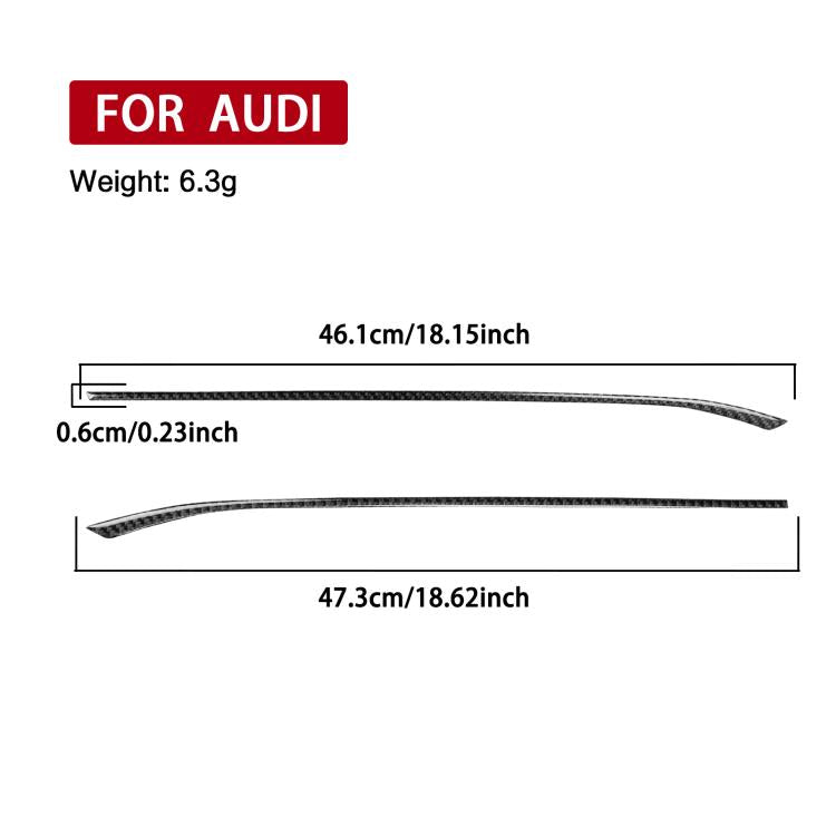 2pcs /Set Gear Shift Side Trim Stickers Right-Hand Drive For Audi A5 / A5L / S5 Avant / A5 Saloon / A6 Avant / A6L