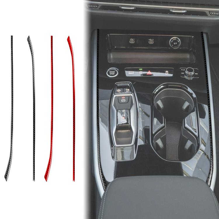 2pcs /Set Gear Shift Side Trim Stickers Left-Hand Drive For Audi A5 / A5L / S5 Avant / A5 Saloon / A6 Avant / A6L