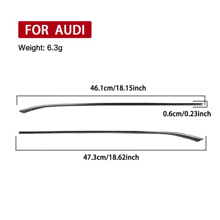 2pcs /Set Gear Shift Side Trim Stickers Left-Hand Drive For Audi A5 / A5L / S5 Avant / A5 Saloon / A6 Avant / A6L