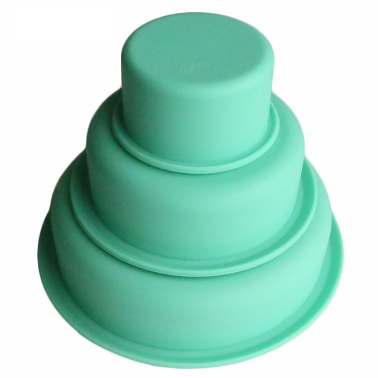 Three-Layer Round Cake Mold Silicone Baking Mold Pizza Cake Base