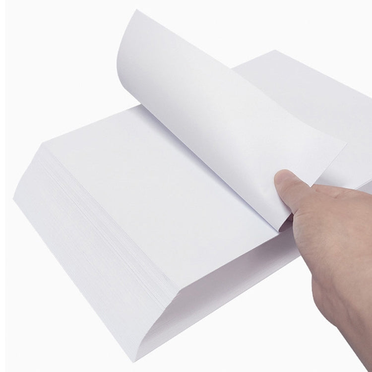 White A4 Printing Paper Double-coated Copy Paper for Office, Style:80G White 500 Sheets