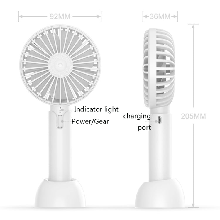 Desktop Portable Handheld Mini Silent Fan, Colour: X3 Blue