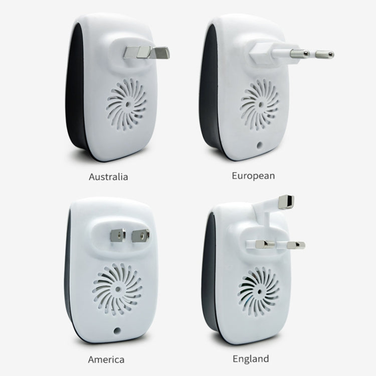 H12 2 PCS Ultrasonic Electronic Mouse Repeller Household Mini Mosquito Repeller, Product specification: AU Plug(White)