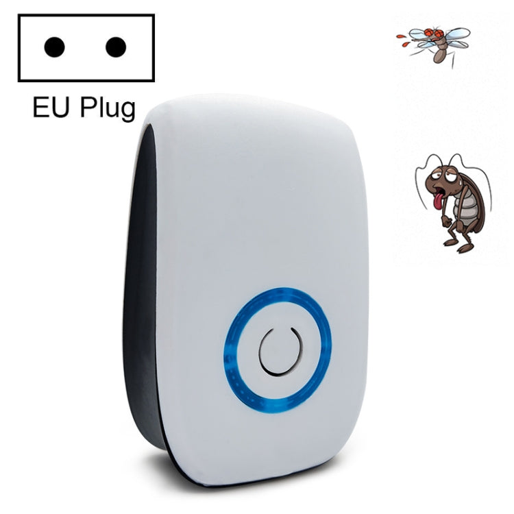 H12 2 PCS Ultrasonic Electronic Mouse Repeller Household Mini Mosquito Repeller, Product specification: EU Plug(White)
