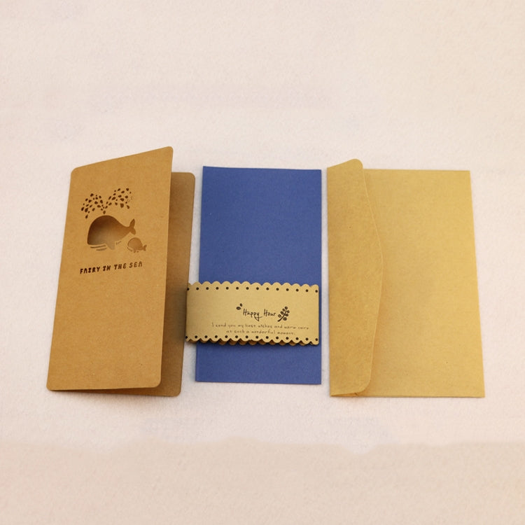 15 PCS Hollow Kraft Paper Greeting Card Holiday Personalized Greeting Card