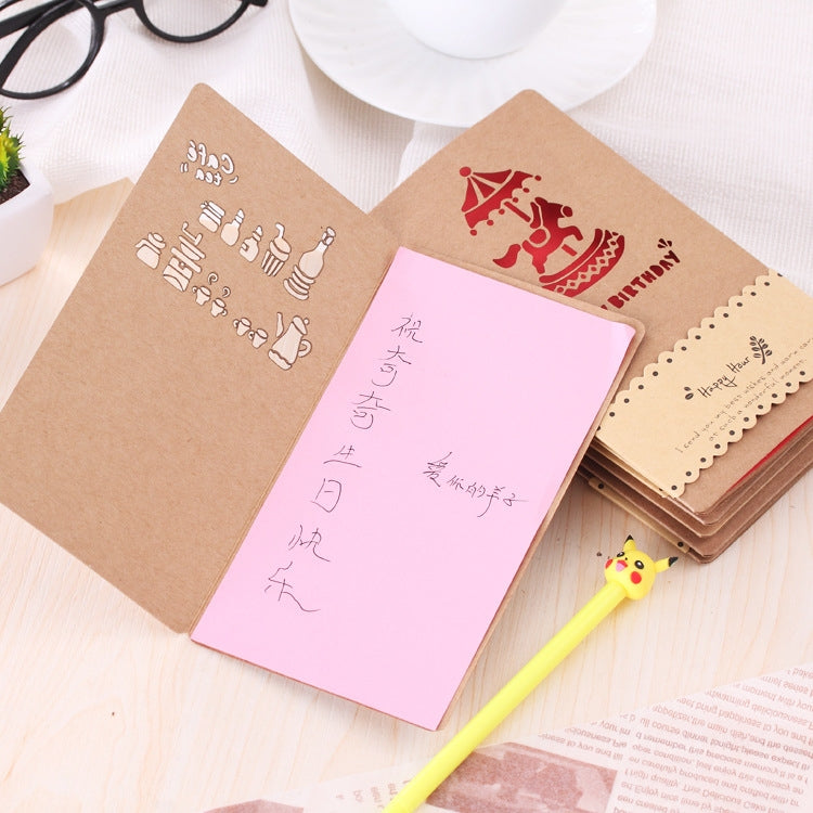 15 PCS Hollow Kraft Paper Greeting Card Holiday Personalized Greeting Card