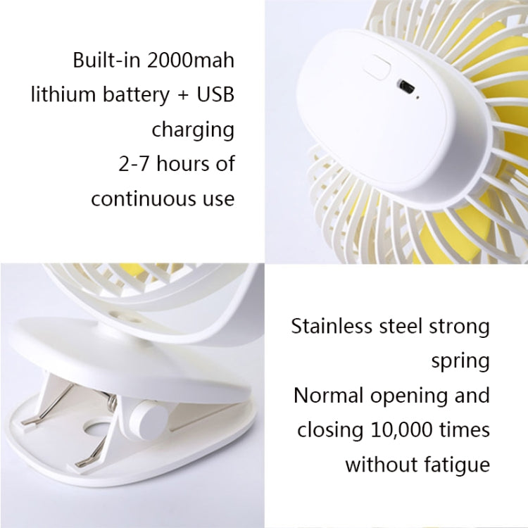 SF-L12 Multifunctional Desktop Mini Fan Baby Carriage Dormitory Office Portable Clip Fan