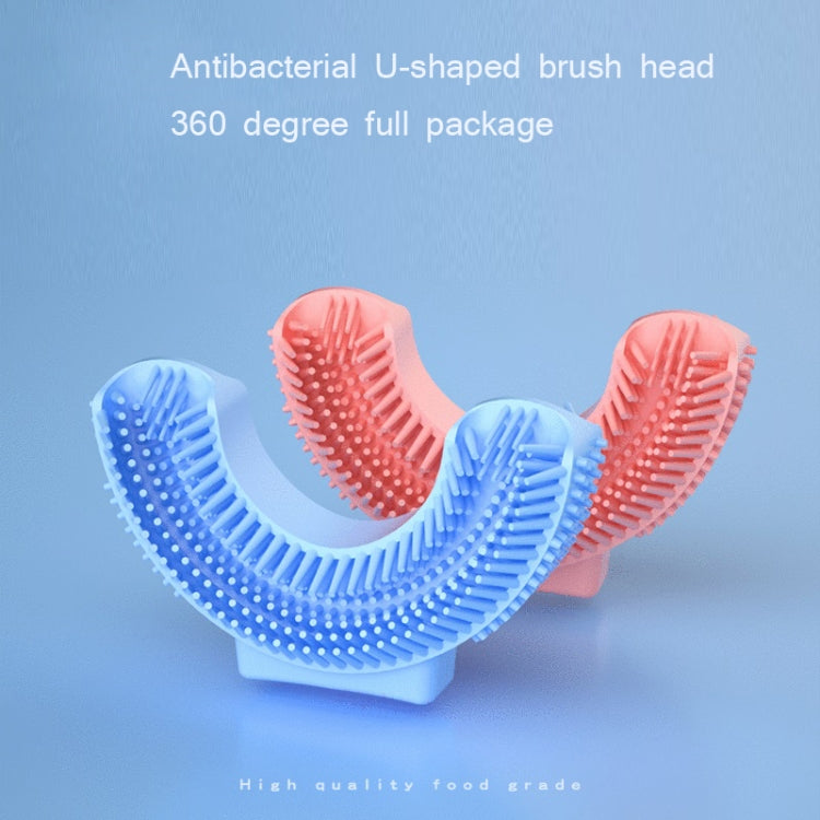 2 PCS Silicone U-Shaped Replaceable Brush Head 2-8 Years Old Oral Electric Toothbrush Head