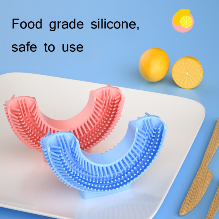 2 PCS Silicone U-Shaped Replaceable Brush Head 2-8 Years Old Oral Electric Toothbrush Head