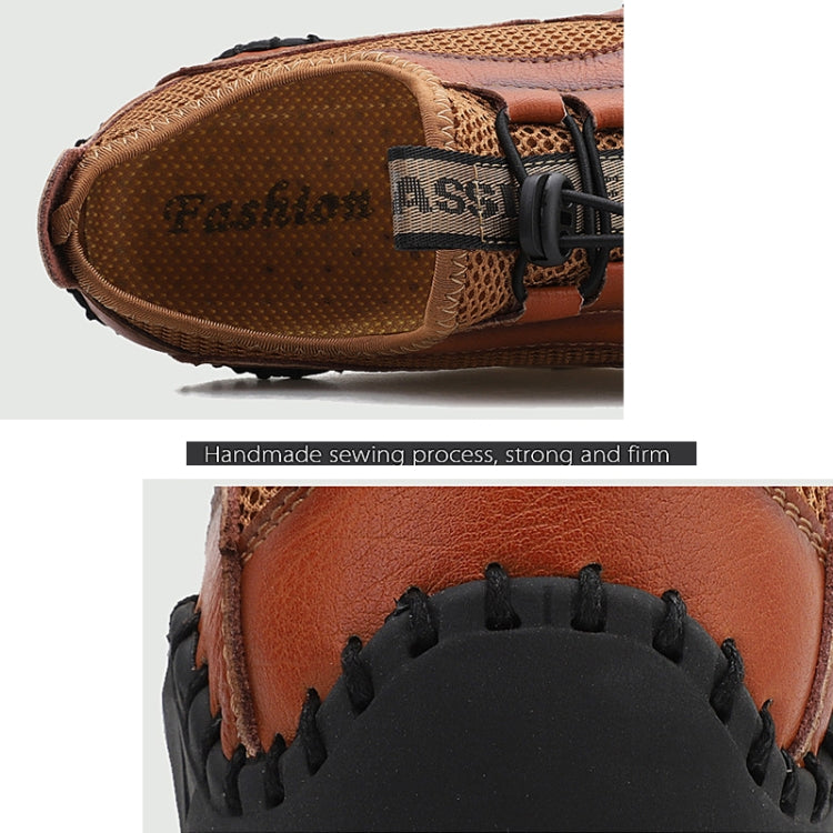Large Size Men Summer Casual Mesh Breathable Sandals Outdoor Foot Lazy Shoes, Size: 39(Black)
