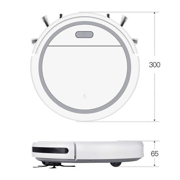 WK-911 Household Automatic Cleaning Machine USB Rechargeable Vacuum Cleaner(Four Motors White Gray Cowhide Box Packaging)