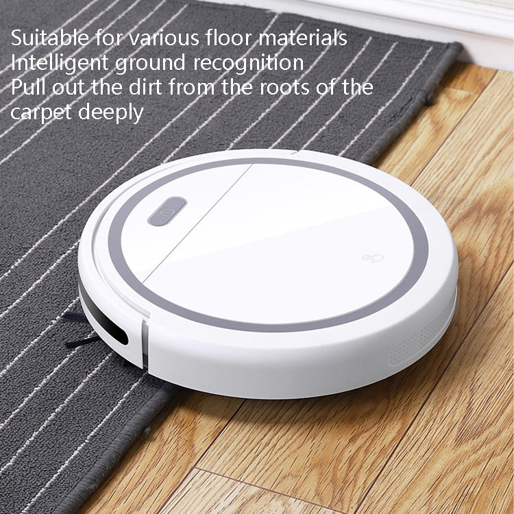 WK-911 Household Automatic Cleaning Machine USB Rechargeable Vacuum Cleaner(Four Motors White Gray Cowhide Box Packaging)