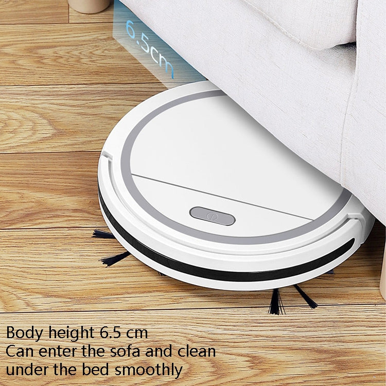 WK-911 Household Automatic Cleaning Machine USB Rechargeable Vacuum Cleaner(Four Motors White Gray Cowhide Box Packaging)