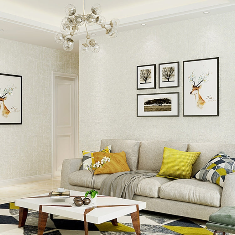 Simple Non-Woven Fabric Bedroom Living Room Plain Wallpaper Self-Adhesive 3D Stereo Imitation Diatom Mud Wallpaper, Specification: 0.53 x 3 Meters
