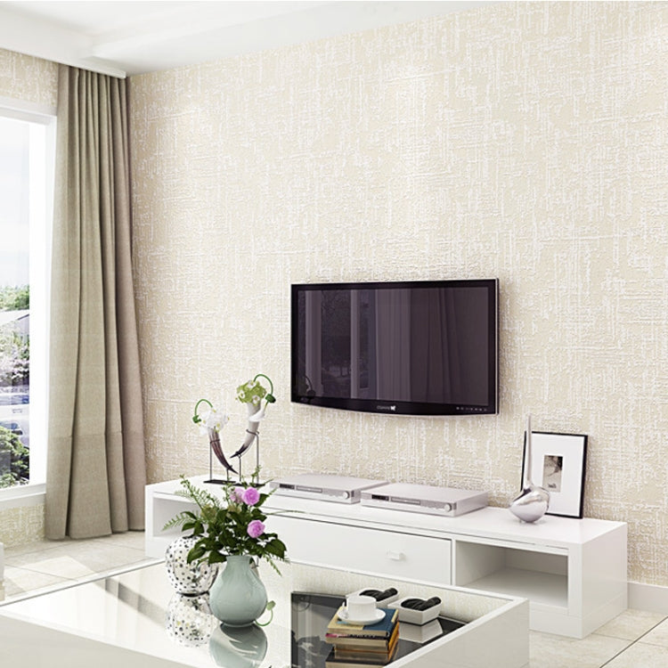 Simple Non-Woven Fabric Bedroom Living Room Plain Wallpaper Self-Adhesive 3D Stereo Imitation Diatom Mud Wallpaper, Specification: 0.53 x 3 Meters