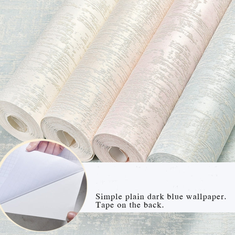 Simple Non-Woven Fabric Bedroom Living Room Plain Wallpaper Self-Adhesive 3D Stereo Imitation Diatom Mud Wallpaper, Specification: 0.53 x 3 Meters