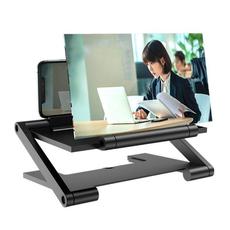 Folding Pull-Out Lifting Mobile Phone Screen High-Definition Amplifier Anti-Blue Light 3D  Amplifier 8 Inch (Red)